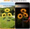 Solar Sunflower Garden Lights – 2 Pack 800mAh Waterproof Solar Stake Lights with Realistic Flower Design for Yard, Patio, Pathway, Flower Bed, Outdoor Decoration